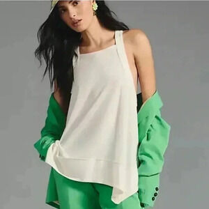 ANTHROPOLOGIE pilcro hankey-hem tank SIZE  XXS